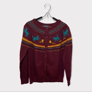 NWT ModCloth Cat Themed Chunky Cardigan
